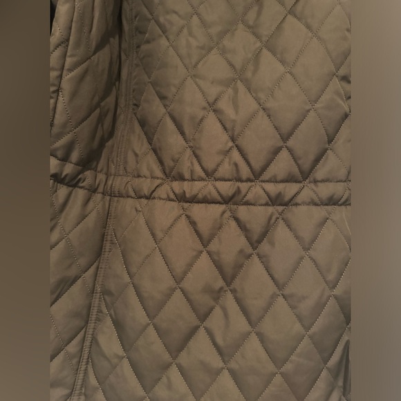 Barbour Millfire Diamond- Quilted Jacket. Brown/olive color.  Size 14. - Picture 8 of 12